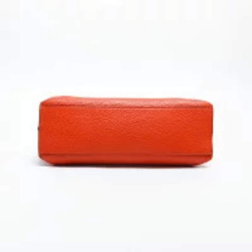 Gucci Leather Bamboo Daily Shoulder Bag Orange - Picture 8 of 13